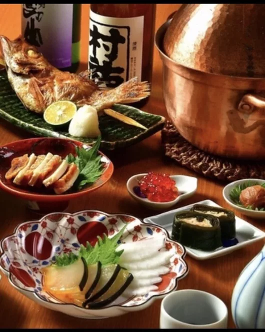 Seasonal Course with Whole Grilled Nodoguro and 2-Hour Free-Flow Drinks